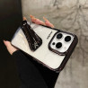 Hailey Lipstick Phone Case for iPhone 15 Pro Max - Transparent Shockproof Hard Shell with Lipstick Holder | 2024 Y2K 3D Aesthetic Design | TikTok Viral Women's Accessory (Bulk Discount)