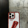 Hailey Lipstick Phone Case for iPhone 15 Pro Max - Transparent Shockproof Hard Shell with Lipstick Holder | 2024 Y2K 3D Aesthetic Design | TikTok Viral Women's Accessory (Bulk Discount)