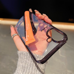lipstick lipstick women's phone case iPhone16Promax transparent anti-fall three-dimensional Hailey 16ins trendy girl hard shell