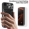 Case For Apple iPhone16e Magnetic Slide Camera Protection Cover 360 Rotate Kickstand Armor Ring Funda Capa