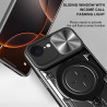 Case For Apple iPhone16e Magnetic Slide Camera Protection Cover 360 Rotate Kickstand Armor Ring Funda Capa