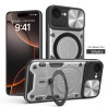 Case For Apple iPhone16e Magnetic Slide Camera Protection Cover 360 Rotate Kickstand Armor Ring Funda Capa