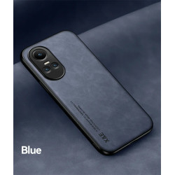 Luxury Magnetic Leather Case for Oppo Reno 10 5G, Soft TPU Protective Back Cover, Scratch-Resistant, Shockproof Funda for OPPO Reno 10
