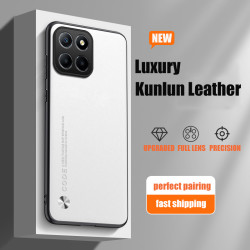 Luxury Case for Honor X8c Silicone Bumper Shockproof Cover, Full Camera Protection Coque, Premium Leather TPU Phone Shell, Anti-Scratch & Anti-Fingerprint Fundas