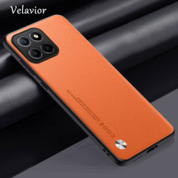 Luxury Case for Honor X8c Silicone Bumper Shockproof Cover, Full Camera Protection Coque, Premium Leather TPU Phone Shell, Anti-Scratch & Anti-Fingerprint Fundas