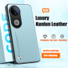 Luxury Kunlun Leather Case for Vivo V50 Edge – Silicone Bumper Shockproof Cover, Full Camera Protection, Durable TPU Shell, Anti-Fingerprint, Anti-Dust Fundas
