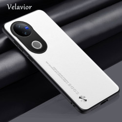 Luxury Kunlun Leather Case for Vivo V50 Edge – Silicone Bumper Shockproof Cover, Full Camera Protection, Durable TPU Shell, Anti-Fingerprint, Anti-Dust Fundas