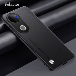 Luxury Kunlun Leather Case for Vivo V50 Edge – Silicone Bumper Shockproof Cover, Full Camera Protection, Durable TPU Shell, Anti-Fingerprint, Anti-Dust Fundas