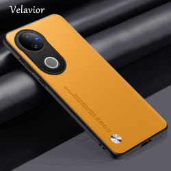 Luxury Kunlun Leather Case for Vivo V50 Edge – Silicone Bumper Shockproof Cover, Full Camera Protection, Durable TPU Shell, Anti-Fingerprint, Anti-Dust Fundas