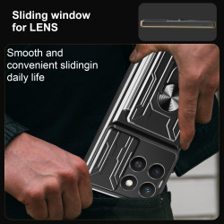 Magnetic Car Mount Phone Case for Honor X8c - Armor Rotating Ring Stand with Slide Lens Cover | Shockproof, Anti-Fingerprint Protective Case for X8c