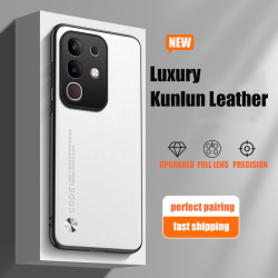 For vivo Y29 4G Racing Case Luxury PU Leather Back Cover Silicone Shockproof Full Protection Phone Y29 4G Racing Fundas