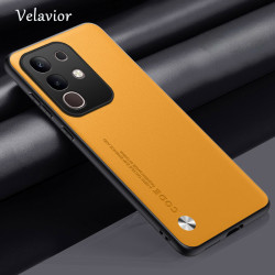 For vivo Y29 4G Racing Case Luxury PU Leather Back Cover Silicone Shockproof Full Protection Phone Y29 4G Racing Fundas