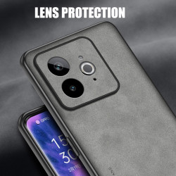 Protective Case For Realme GT7 Pro Racing Luxury Matte Leather Back Cover Coque Protection Back Fundas