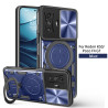 Case For Redmi k50 Magnetic Slide Camera Protection Poco F4 GT Cover 360 Rotate Kickstand Armor Ring Funda Capa