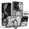 Case For Oppo Reno13f 4G 5G Magnetic Slide Camera Protection Reno13f 4G 5G Cover 360 Rotate Kickstand Armor Ring Funda Capa