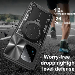 Case For Realme GT7 Pro Magnetic Slide Camera Protection GT7 Pro Cover 360 Rotate Kickstand Armor Ring Funda Capa