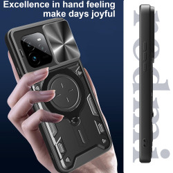 Case For Realme GT7 Pro Magnetic Slide Camera Protection GT7 Pro Cover 360 Rotate Kickstand Armor Ring Funda Capa