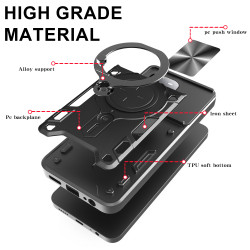 Case For Realme GT7 Pro Magnetic Slide Camera Protection GT7 Pro Cover 360 Rotate Kickstand Armor Ring Funda Capa