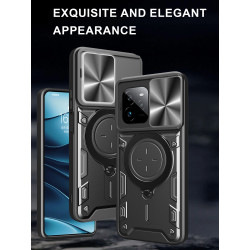 Case For Realme GT7 Pro Magnetic Slide Camera Protection GT7 Pro Cover 360 Rotate Kickstand Armor Ring Funda Capa