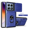 For Xiaomi 14T 5G Case With Slide Lens Cover Rotating Ring Shockproof Stand Holder Phone Case
