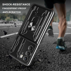 For Realme C75 4G Case With Slide Lens Cover Rotating Ring Shockproof Stand Holder Phone Case