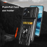 For Infinix Hot 30 Play Case With Slide Lens Cover Rotating Ring Shockproof Stand Holder Phone Case