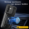For SAM A56 5g Case With Slide Lens Cover Rotating Ring Shockproof Stand Holder Phone Case