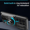 For Samsung Galaxy S25 Ultra Case With Slide Lens Cover Rotating Ring Shockproof Stand Holder Phone Case