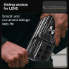 For Samsung Galaxy S25 Ultra Case With Slide Lens Cover Rotating Ring Shockproof Stand Holder Phone Case
