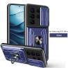 For Samsung Galaxy S25 Ultra Case With Slide Lens Cover Rotating Ring Shockproof Stand Holder Phone Case
