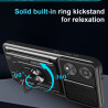 For OPPO A78 4G Case With Slide Lens Cover Rotating Ring Shockproof Stand Holder Phone Case