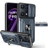 For realme 9pro Case With Slide Lens Cover Rotating Ring Shockproof Stand Holder Phone Case