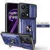 For realme 9pro Case With Slide Lens Cover Rotating Ring Shockproof Stand Holder Phone Case