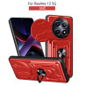 For Realme 12 5G Case With Slide Lens Cover Rotating Ring Shockproof Stand Holder Phone Case