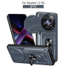 For Realme 12 5G Case With Slide Lens Cover Rotating Ring Shockproof Stand Holder Phone Case