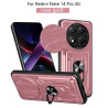 For Redmi Note 14 pro 4G Case With Slide Lens Cover Rotating Ring Shockproof Stand Holder Phone Case