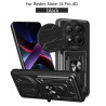 For Redmi Note 14 pro 4G Case With Slide Lens Cover Rotating Ring Shockproof Stand Holder Phone Case