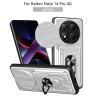 For Redmi Note 14 pro 4G Case With Slide Lens Cover Rotating Ring Shockproof Stand Holder Phone Case