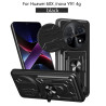 For Huawei 60X Case With Slide Lens Cover nova Y91 4G Rotating Ring Shockproof Stand Holder Phone Case