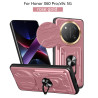 For Honor X60 pro Case With Slide Lens Cover X9C 5G Rotating Ring Shockproof Stand Holder Phone Case