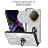For Honor X60 pro Case With Slide Lens Cover X9C 5G Rotating Ring Shockproof Stand Holder Phone Case