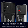 For Samsung Galaxy A26 Case With Slide Lens Cover Rotating Ring Shockproof Stand Holder Phone Case