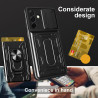 For Samsung Galaxy A26 Case With Slide Lens Cover Rotating Ring Shockproof Stand Holder Phone Case