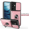 For Samsung Galaxy A26 Case With Slide Lens Cover Rotating Ring Shockproof Stand Holder Phone Case