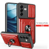 For Samsung Galaxy S25 Plus Case With Slide Lens Cover Rotating Ring Shockproof Stand Holder Phone Case
