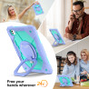 Case for iPad Pro 11inch 2024 Case Safe Silicon + PC Shoulder Strap Shockproof Stand Tablet Cover Handle Stand Rugged Funda