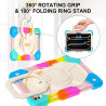 Case for iPad Pro 11inch 2024 Case Safe Silicon + PC Shoulder Strap Shockproof Stand Tablet Cover Handle Stand Rugged Funda