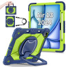 Case for iPad Air 13 inch 2024 Case Safe Silicon + PC Shoulder Strap Shockproof Stand Tablet Cover Handle Stand Rugged Funda