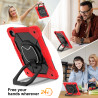 Case for iPad Air 13 inch 2024 Case Safe Silicon + PC Shoulder Strap Shockproof Stand Tablet Cover Handle Stand Rugged Funda