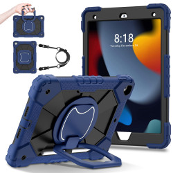 Case for iPad 10.2 7th 8th 9th Case Safe Silicon + PC Shoulder Strap Shockproof Stand Tablet Cover Handle Stand Rugged Funda